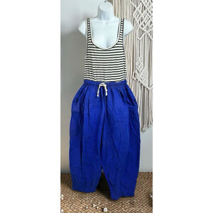 Free People Le Plage Jumpsuit Sz Small Relaxed Scoop Neck Free-est Baggy Pant